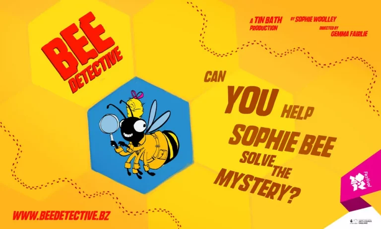Bee Detective banner: “Can you help Sophie Bee solve the mystery?” beside the detective bee